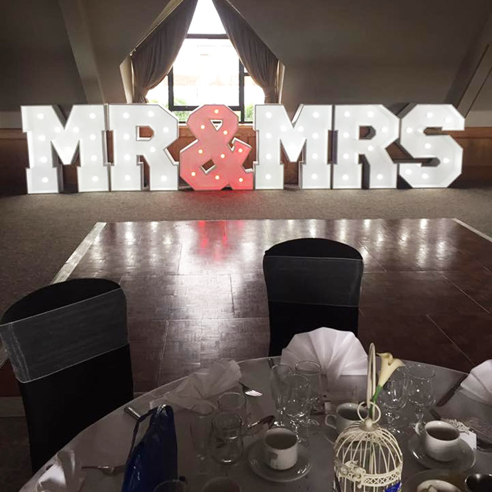 light up letter hire yorkshire